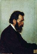 llya Yefimovich Repin Portrait of architect Aleksey Ivanovich Shevtsov oil on canvas